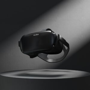 a black object with a light shining on it